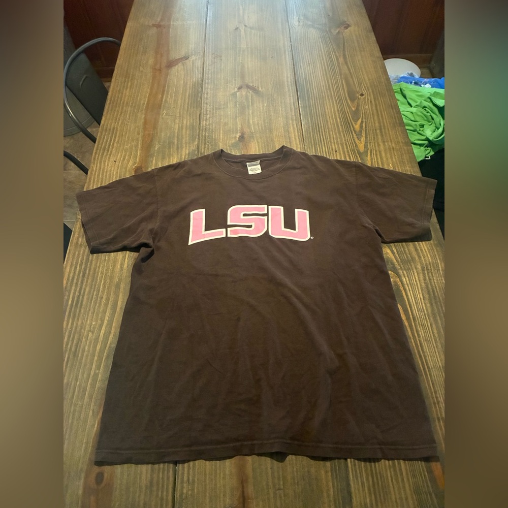 Breast cancer awareness LSU t-shirt